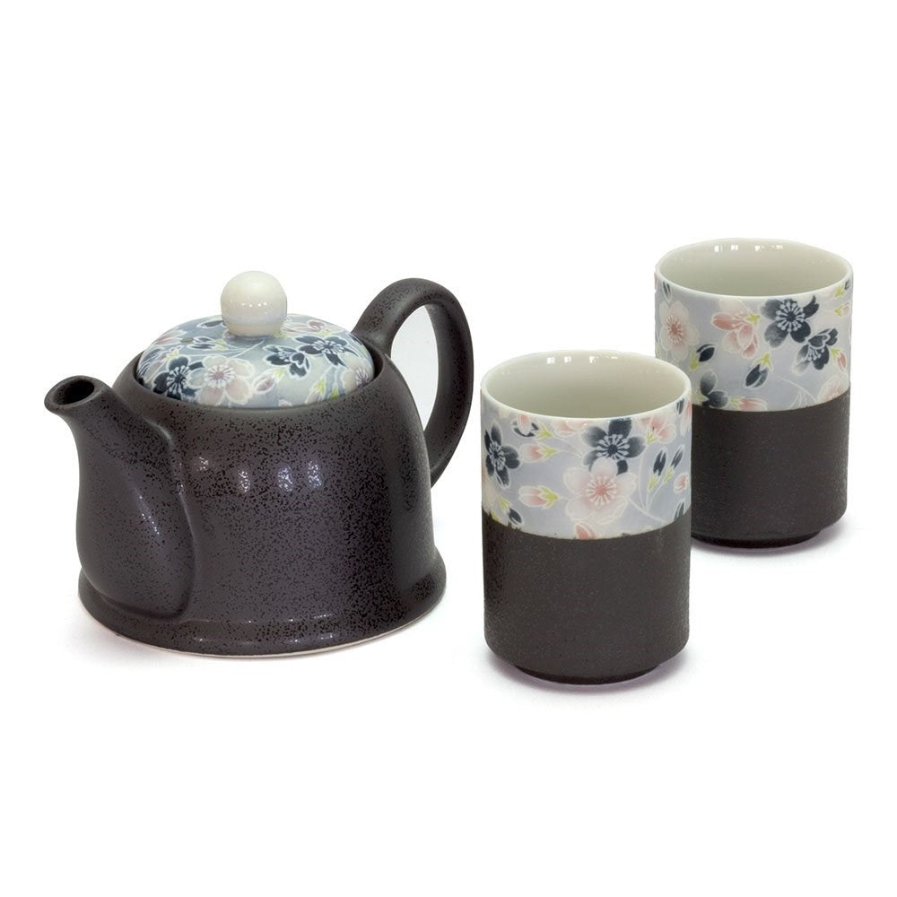 Japanese 2 Cup Tea Set - Sakura Zome