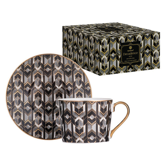 Ashdene Decadence Cup & Saucer - Noir