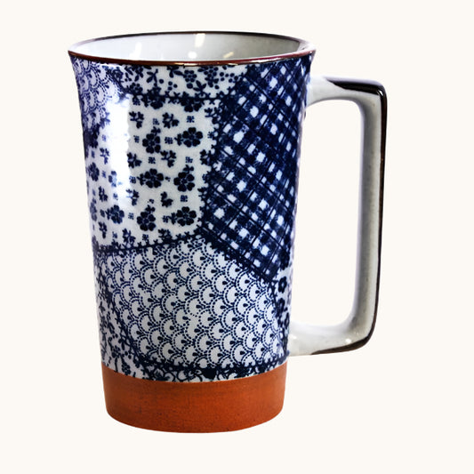 Tall Japanese Tea Mug - Aizome