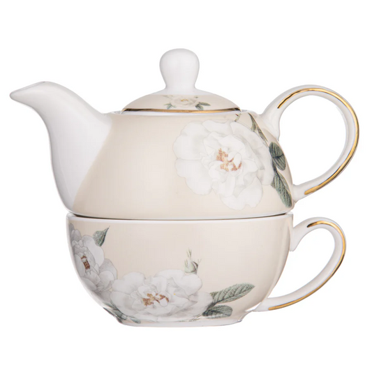 Ashdene Elegant Rose Tea for One - Cream