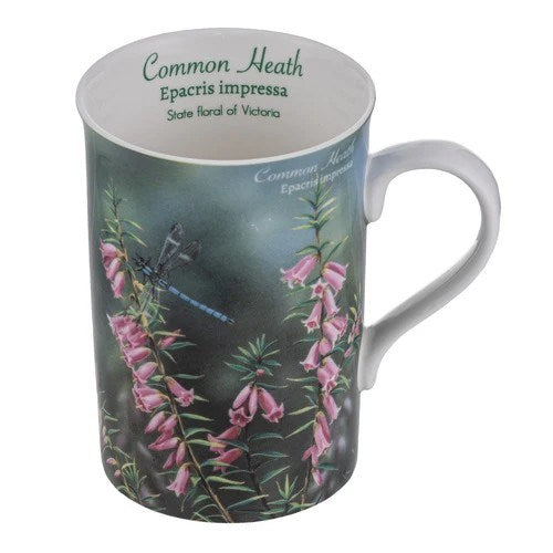 Ashdene Botanical Emblems bone china mug - Common Heath