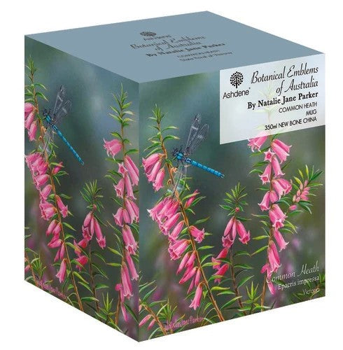 Ashdene Botanical Emblems bone china mug - Common Heath, alternate view