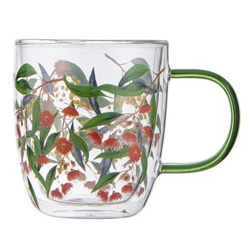 Ashdene Tilly double-walled glass mug - Flowering Gum