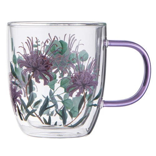 Ashdene Tilly double-walled glass mug - Grevillea
