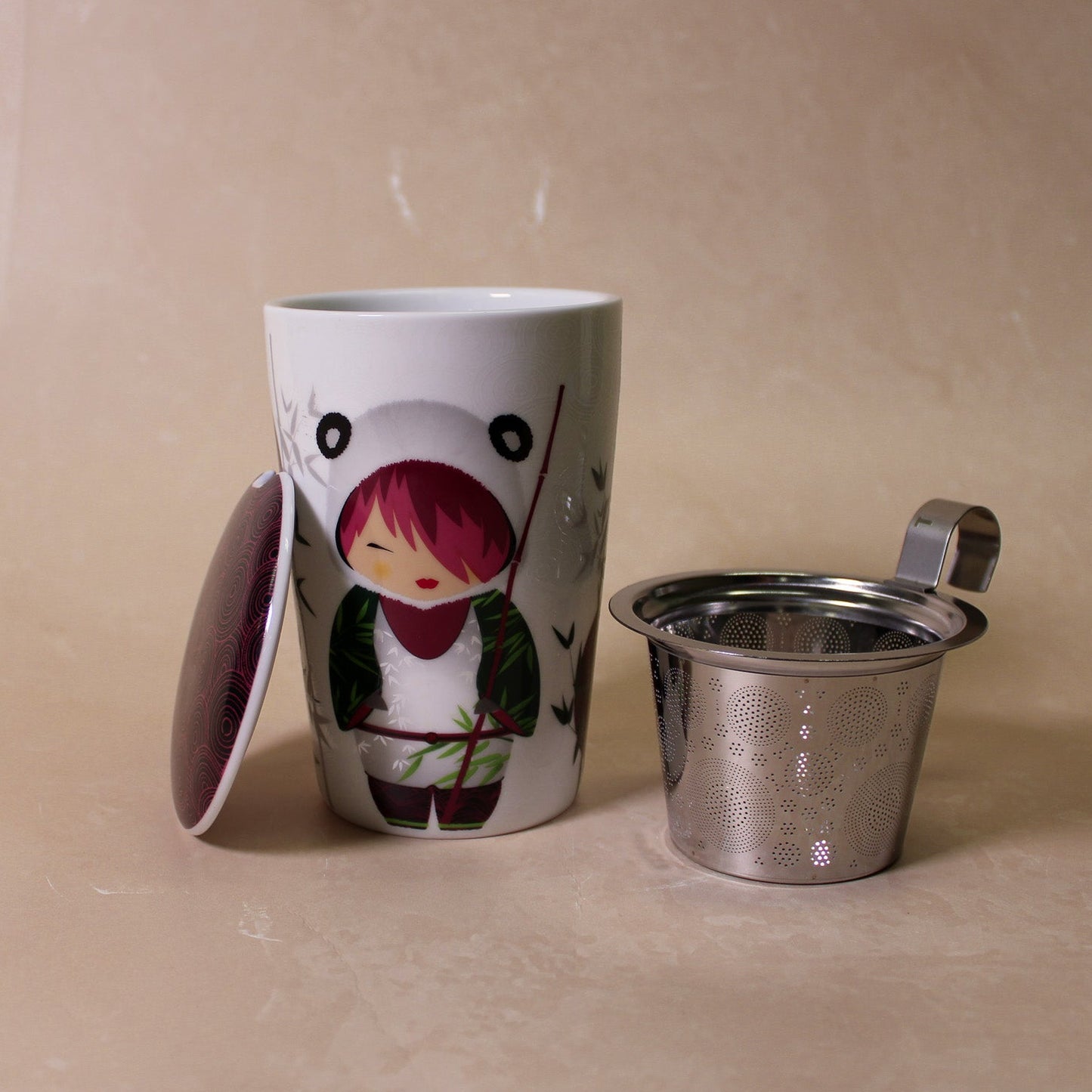 Teaeve 3 Piece Mug - Little Animals Panda