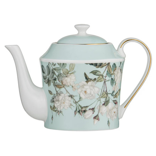 Ashdene Elegant Rose Teapot - Mint