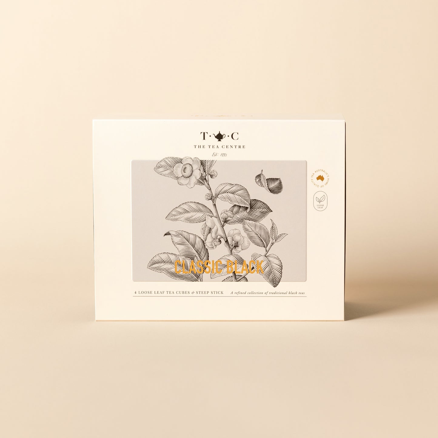 NEW - Classic Black Loose Leaf Tea Gift Box