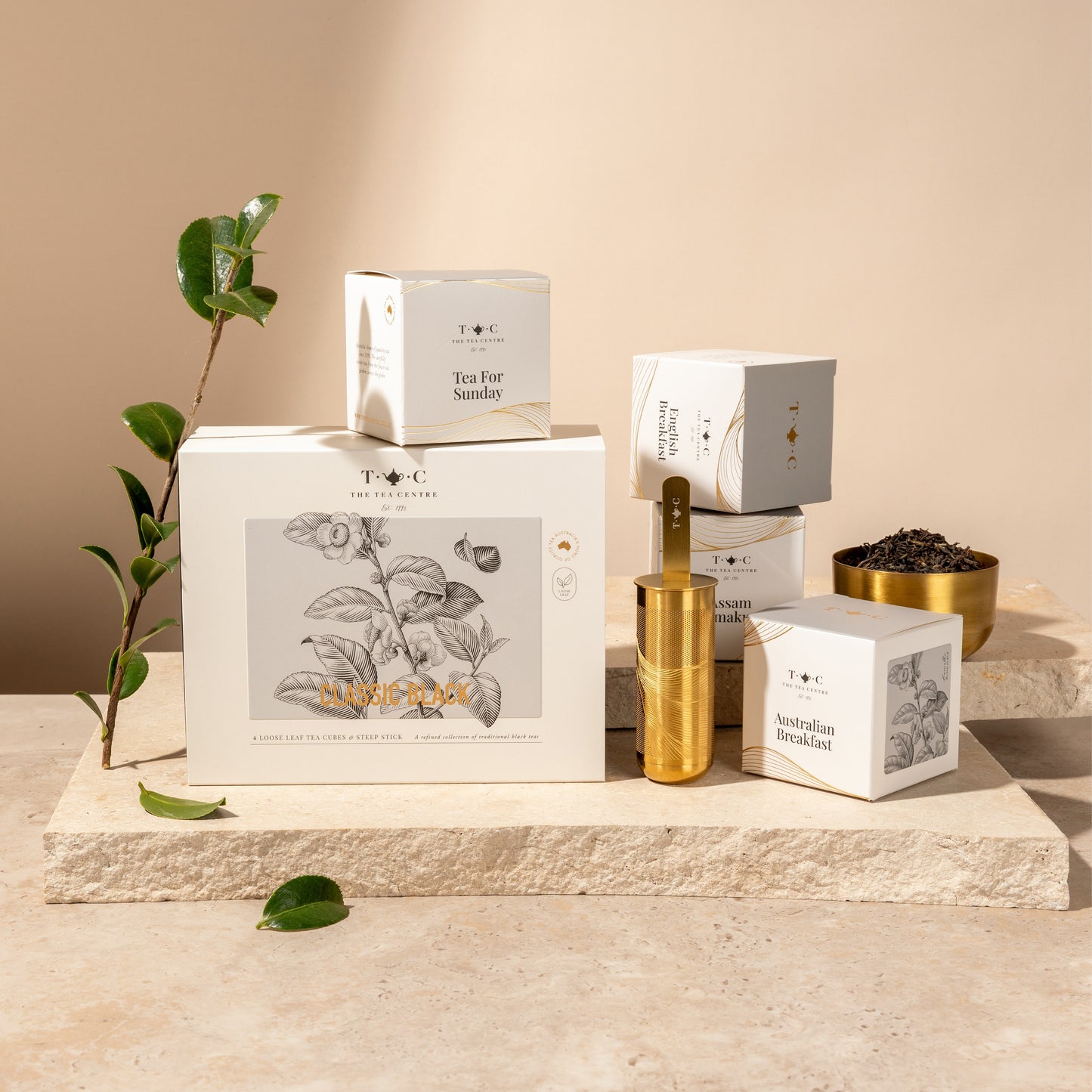 NEW - Classic Black Loose Leaf Tea Gift Box