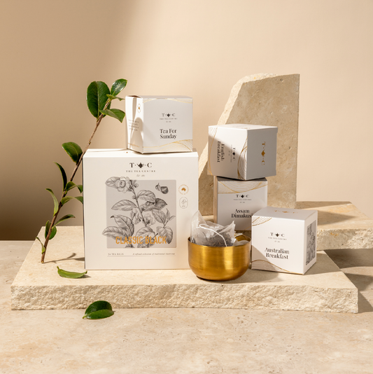 NEW - Classic Black Teabag Gift Box