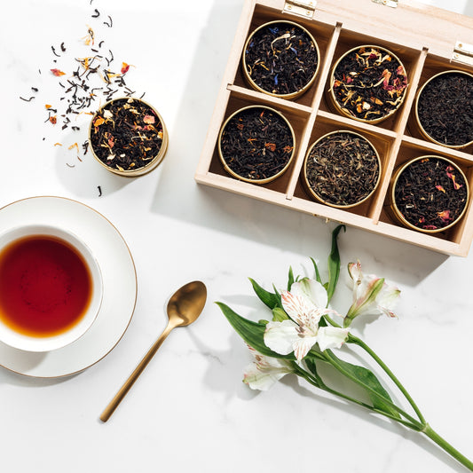 The Beautifully Black Wooden Tea Box