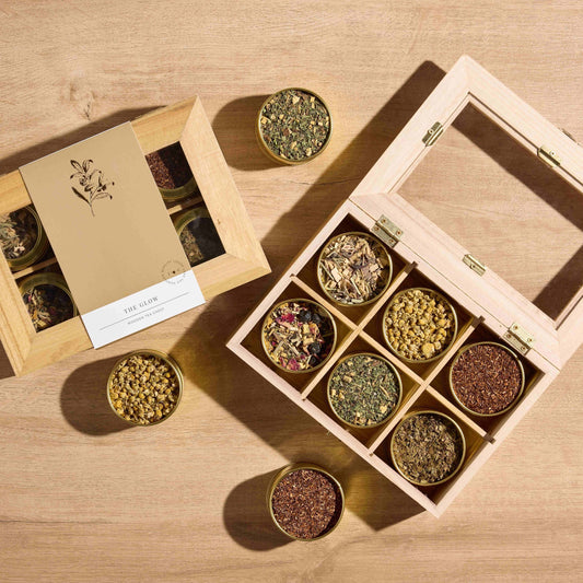 The Glow Wooden Tea Box