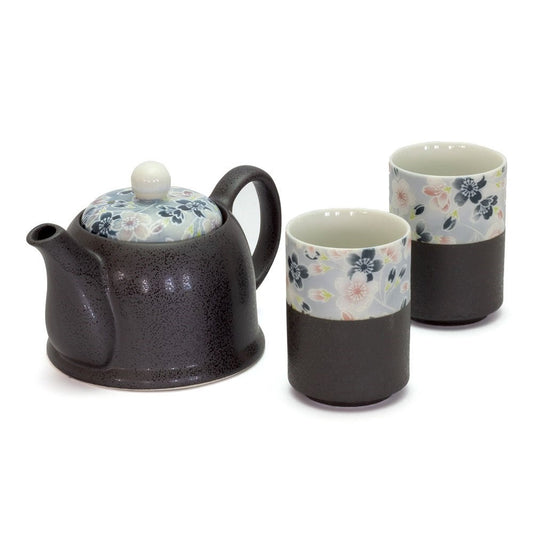Japanese 2 Cup Tea Set - Sakura Zome